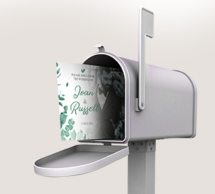 postcards in a mailbox